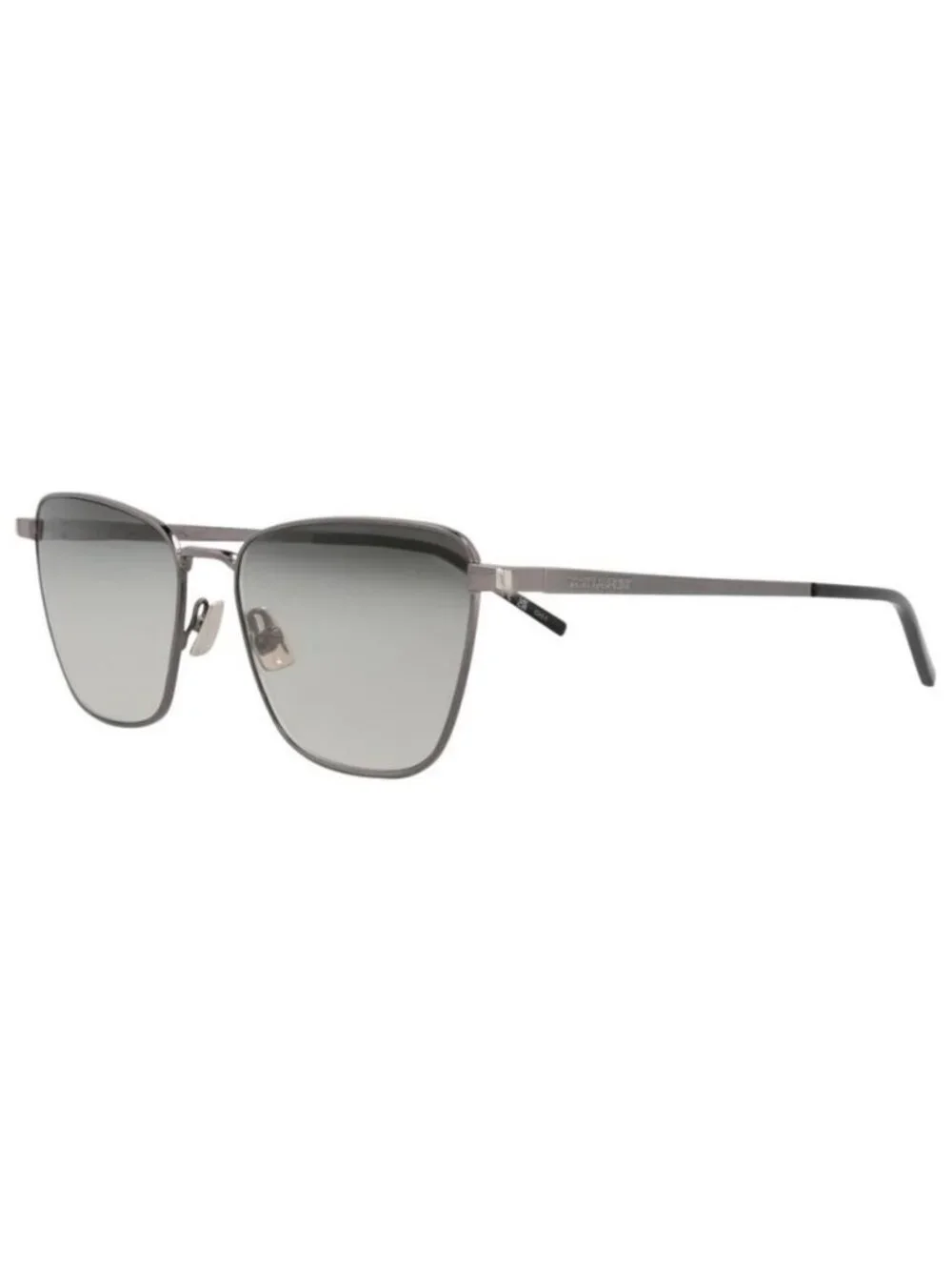 New Saint Laurent Womens Cat Eye Ruthenium Ruthenium Grey Fashion Designer Sungl